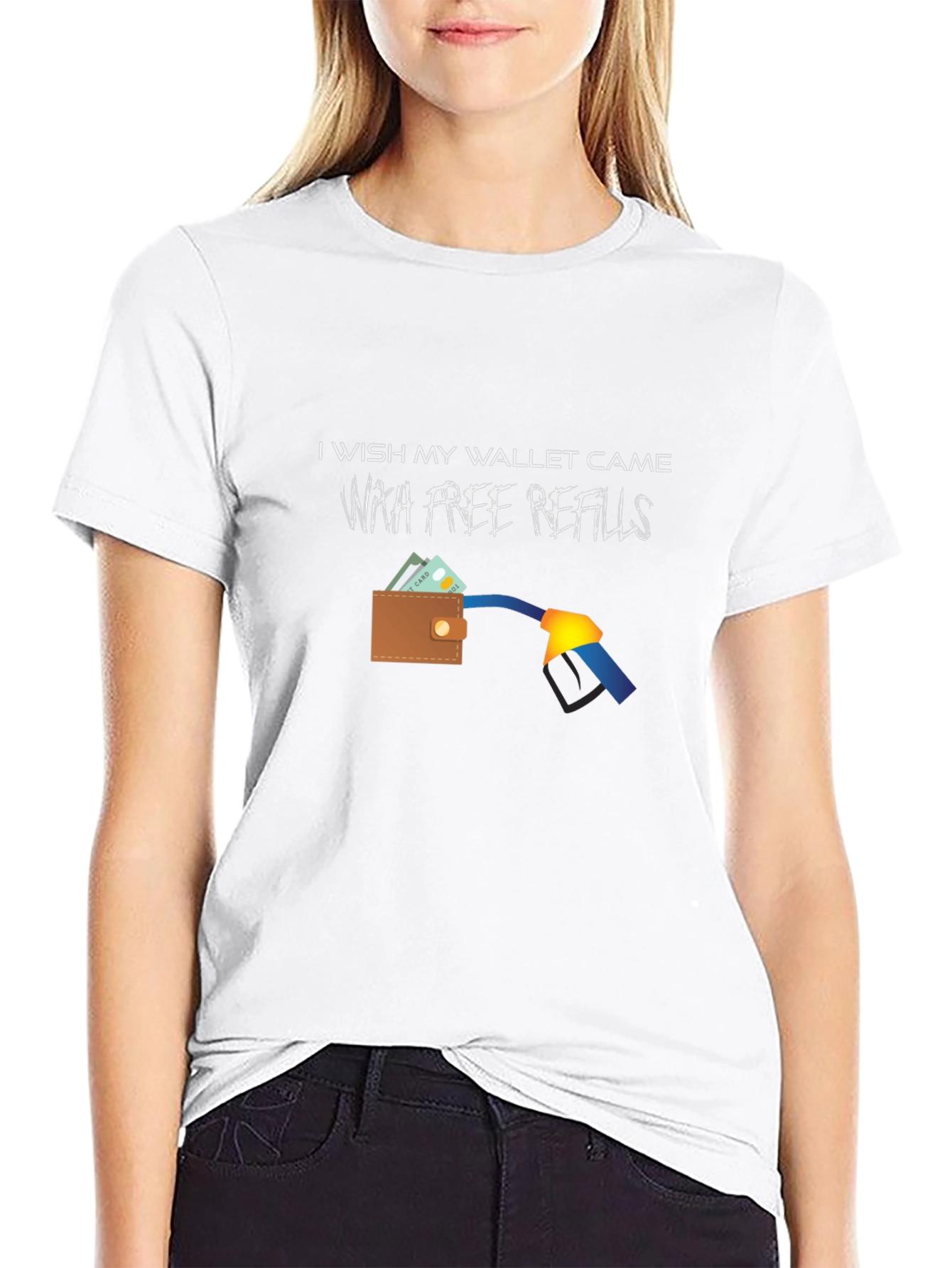 Funny Free Refills Graphic T-Shirt