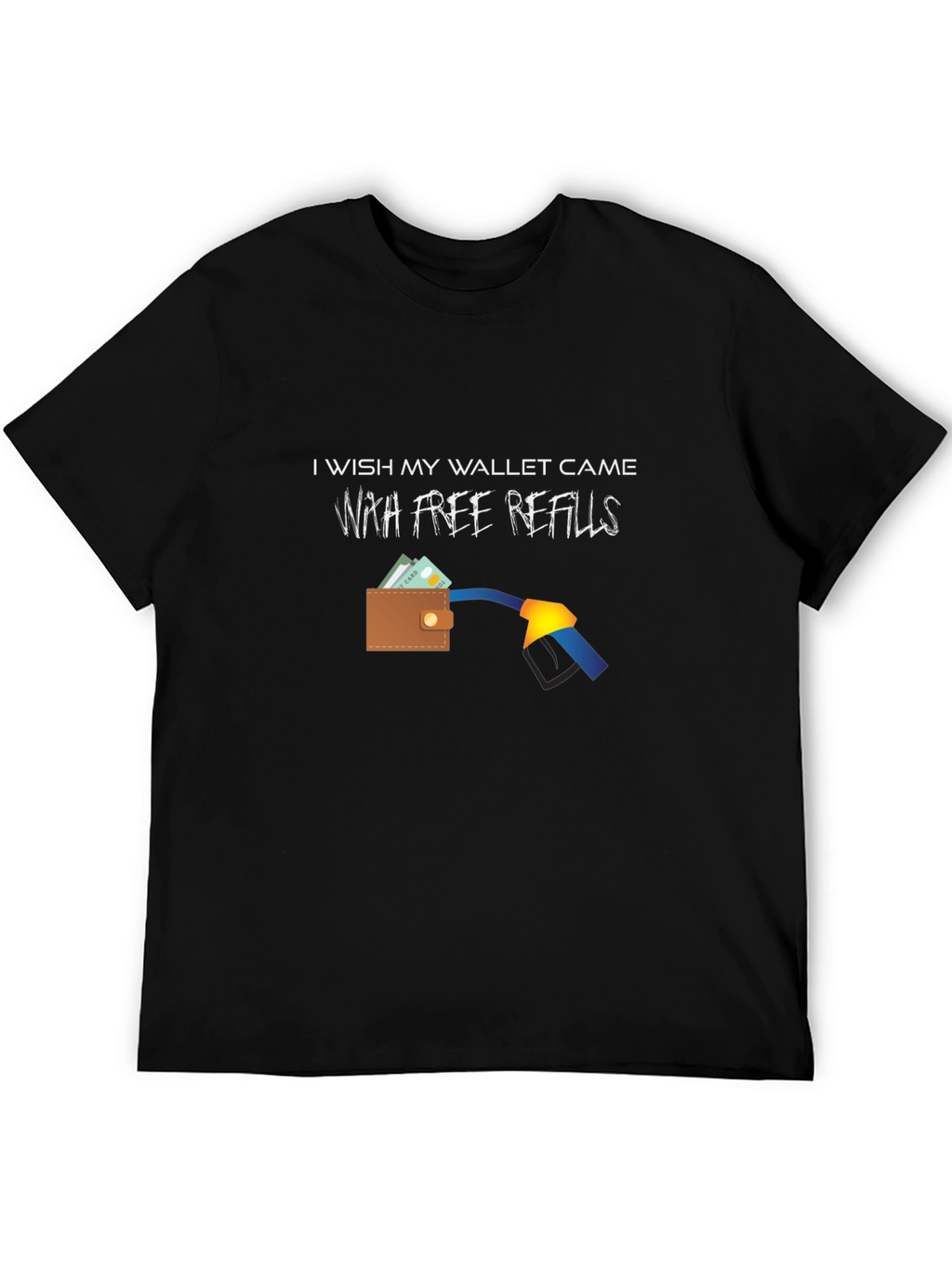 Funny Free Refills Graphic T-Shirt