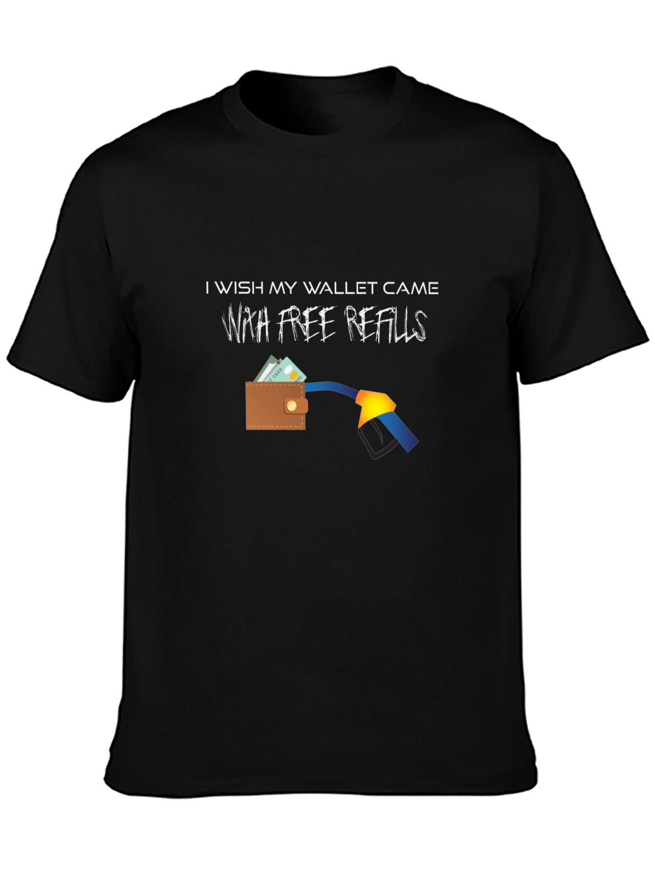 Funny Free Refills Graphic T-Shirt