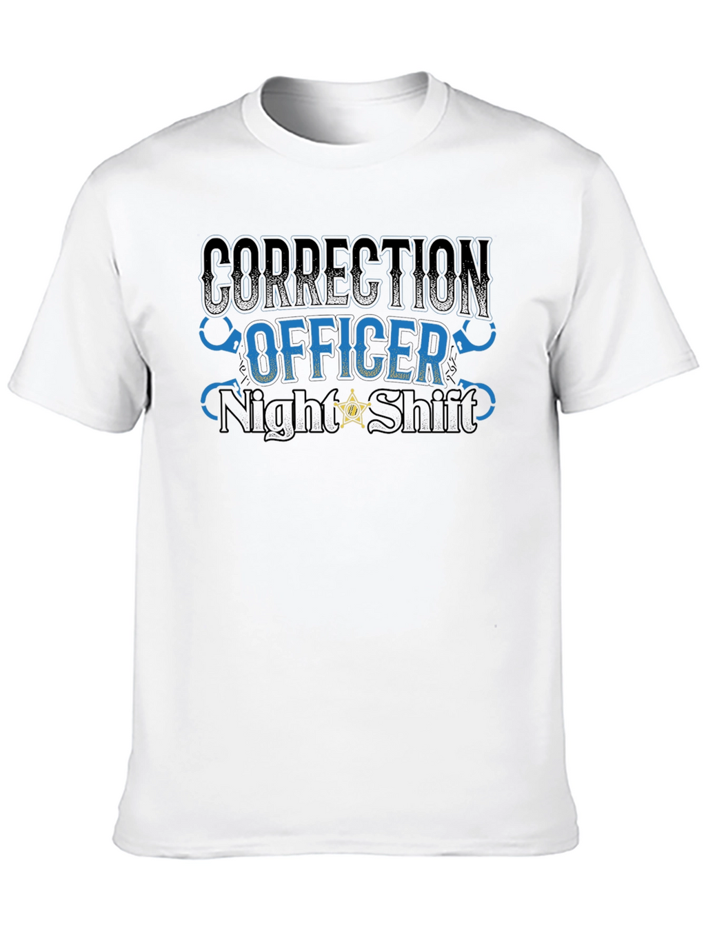 Correction Officer Night Shift Black T-Shirt
