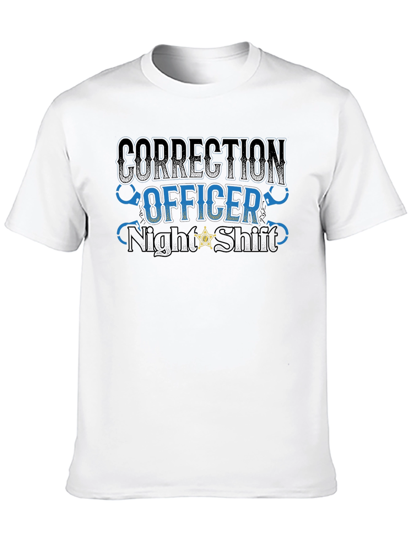 Correction Officer Night Shift Black T-Shirt