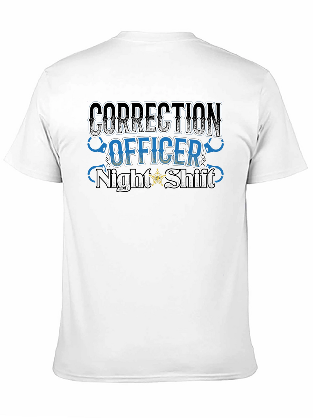 Correction Officer Night Shift Black T-Shirt