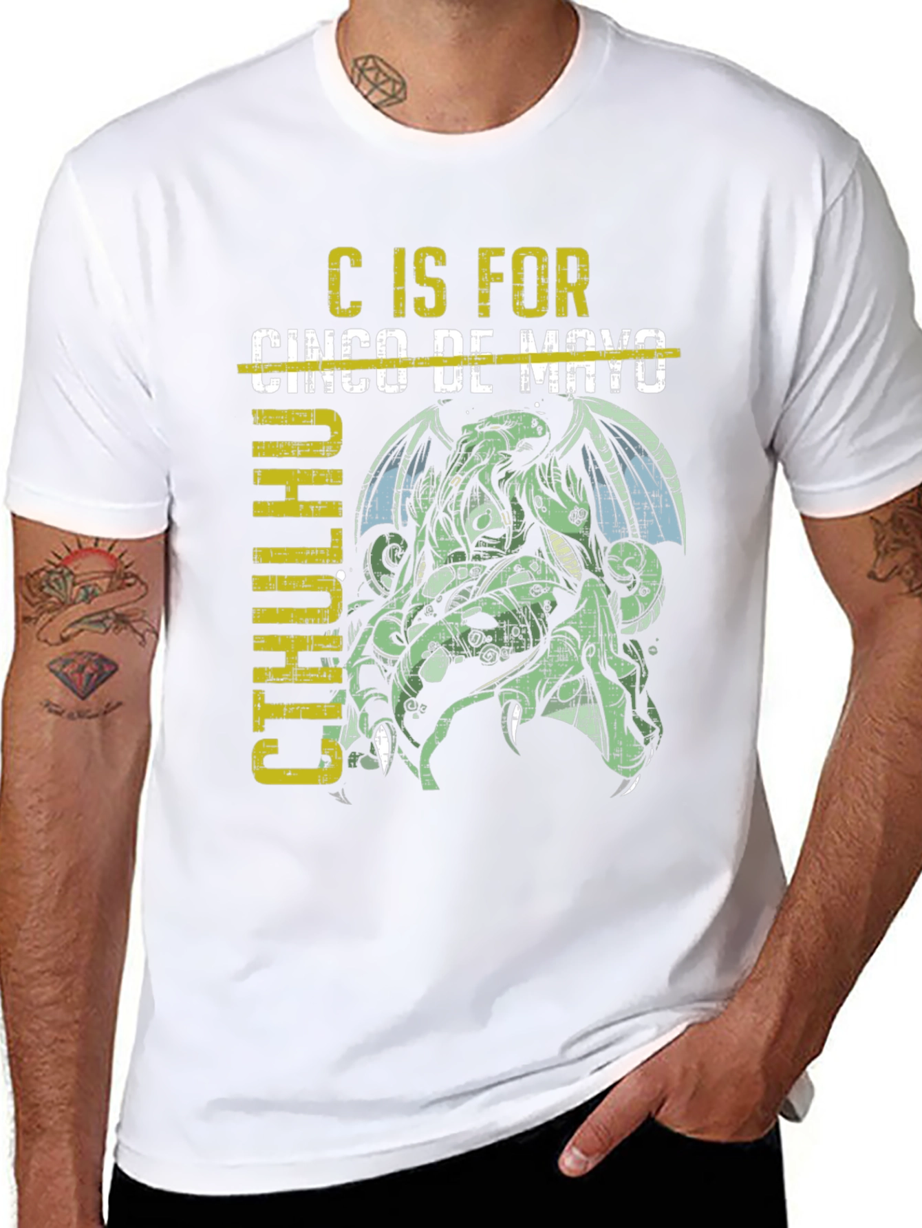 C is for Cthulhu Cinco de Mayo T-Shirt