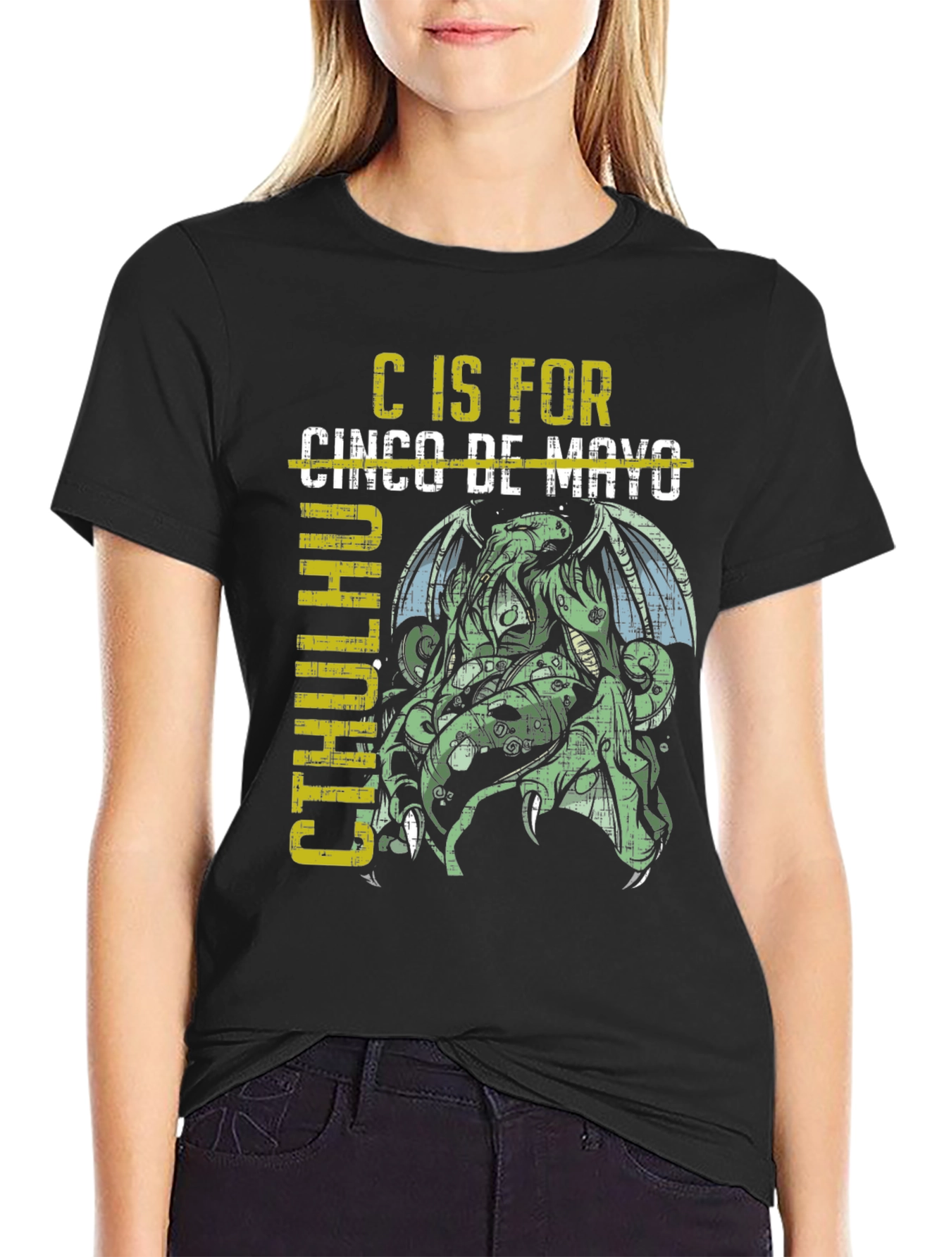 C is for Cthulhu Cinco de Mayo T-Shirt