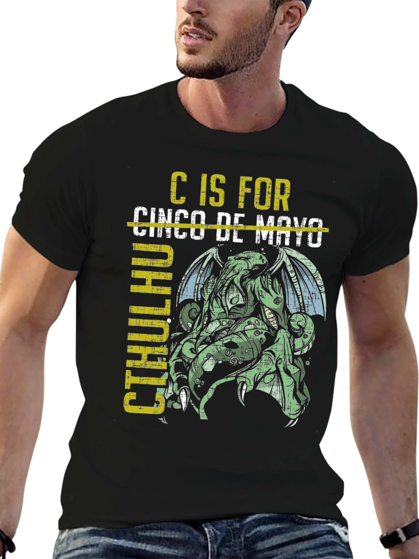 C is for Cthulhu Cinco de Mayo T-Shirt
