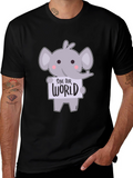 Cute Elephant Save Our World T-Shirt