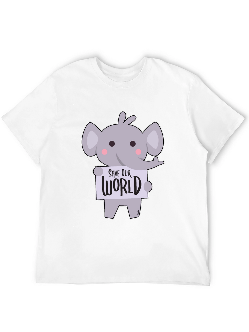 Cute Elephant Save Our World T-Shirt