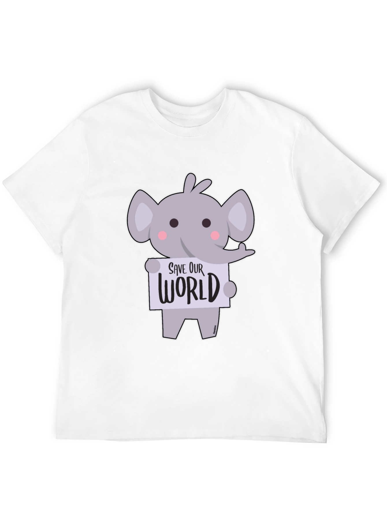Cute Elephant Save Our World T-Shirt