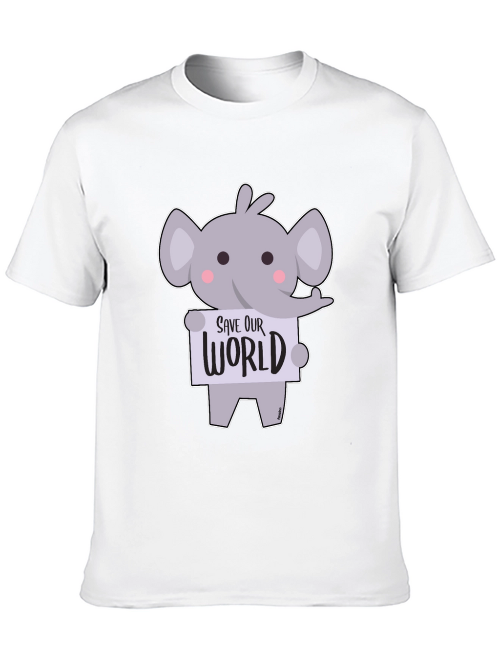 Cute Elephant Save Our World T-Shirt