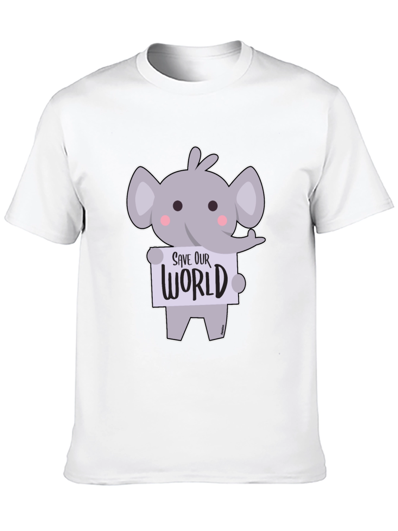 Cute Elephant Save Our World T-Shirt