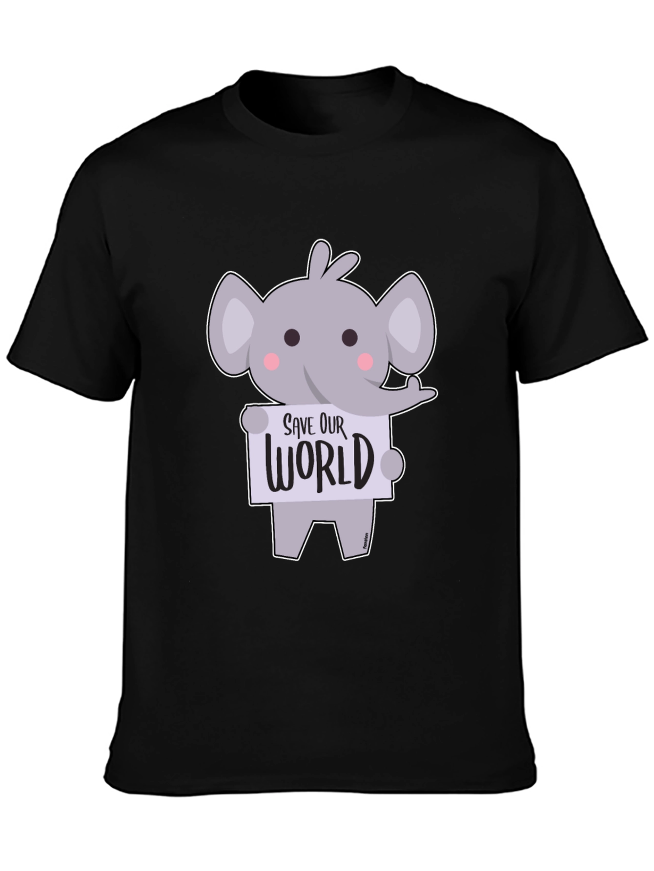 Cute Elephant Save Our World T-Shirt