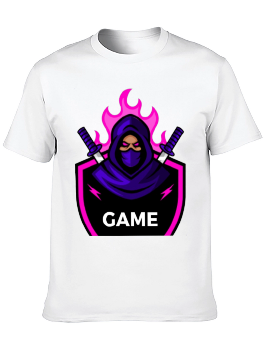 Gaming Ninja Graphic T-Shirt - Black