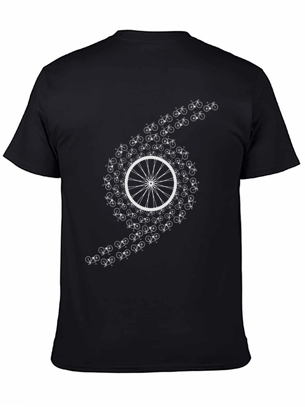 Cycling Circle Tee - Black Graphic T-Shirt