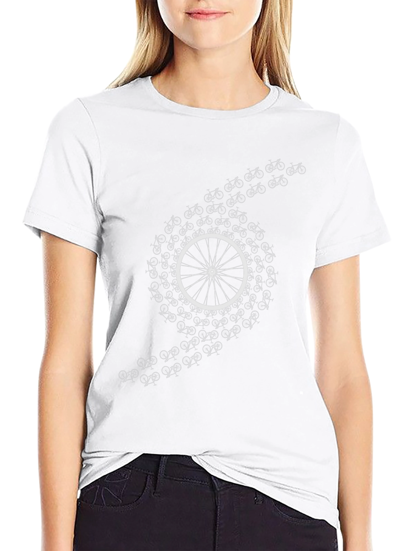 Cycling Circle Tee - Black Graphic T-Shirt