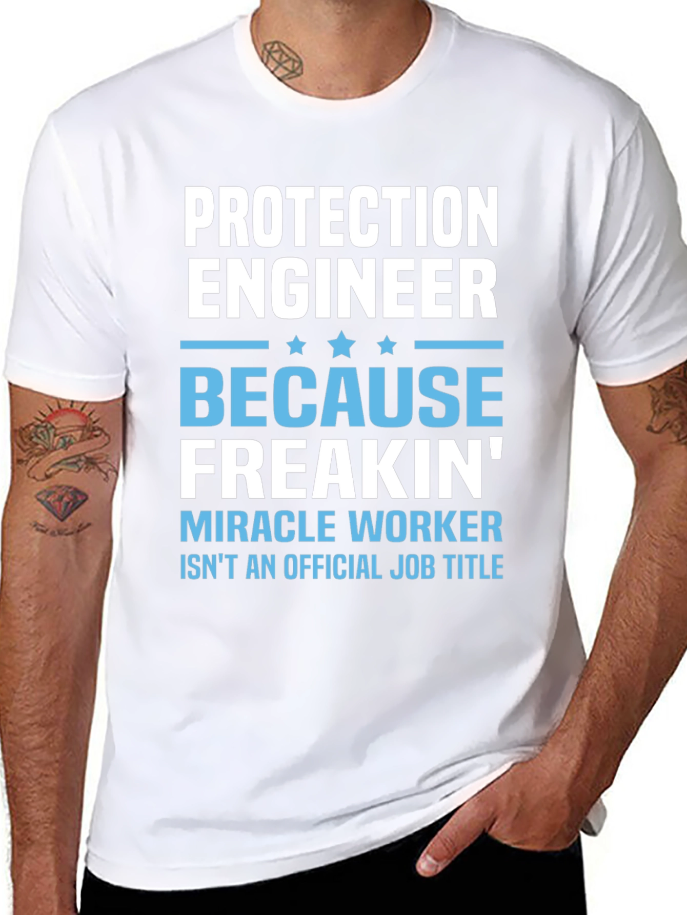 Protection Engineer Funny Job Title T-Shirt