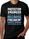 Protection Engineer Funny Job Title T-Shirt