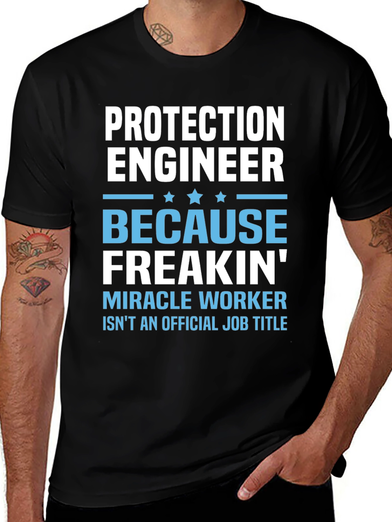Protection Engineer Funny Job Title T-Shirt