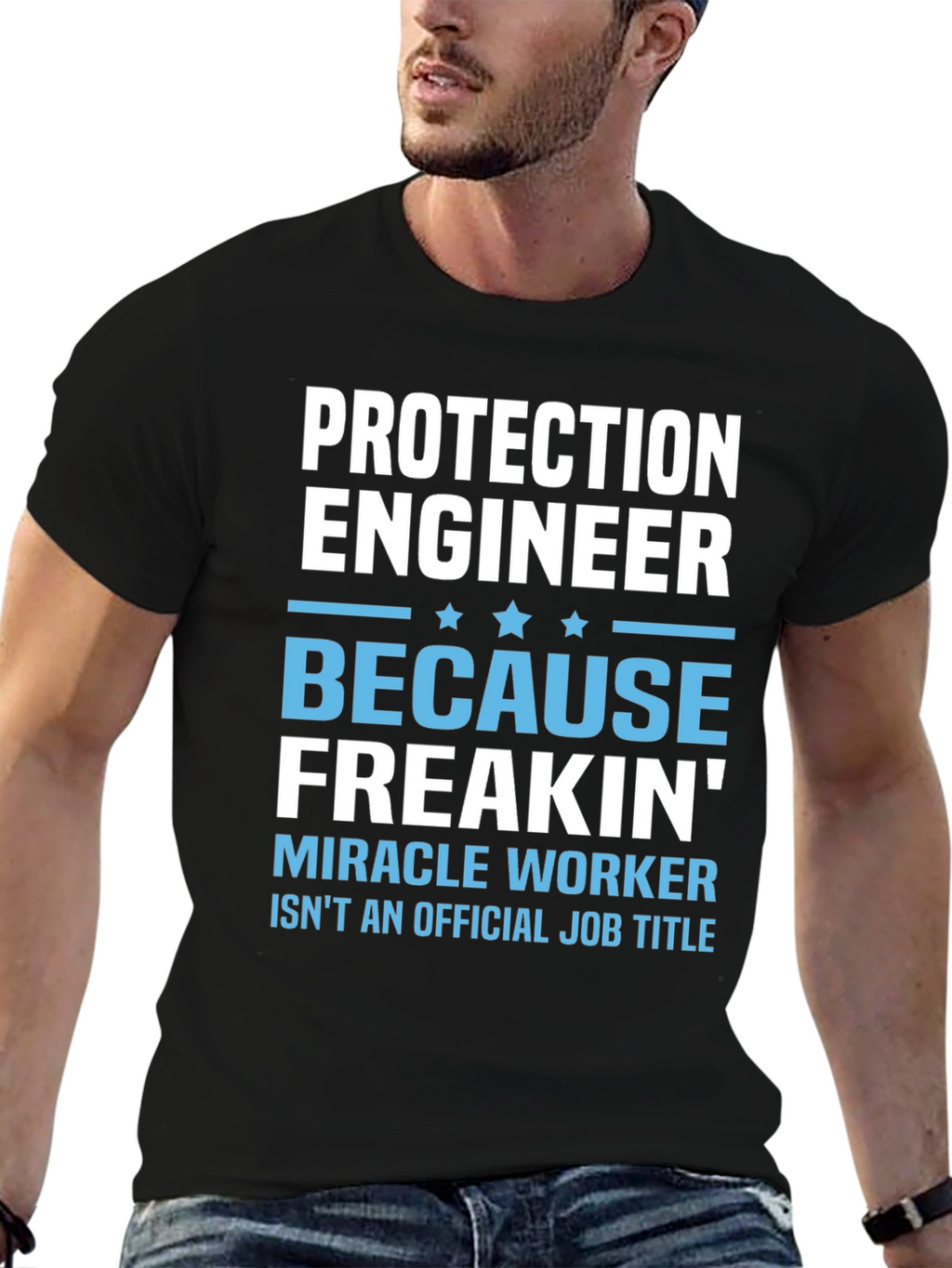 Protection Engineer Funny Job Title T-Shirt