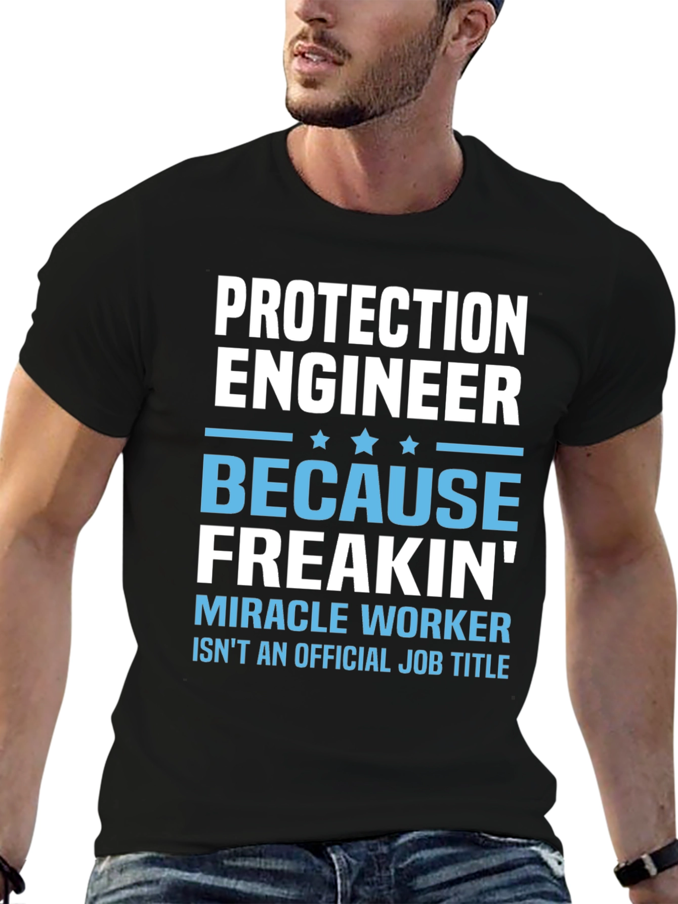 Protection Engineer Funny Job Title T-Shirt