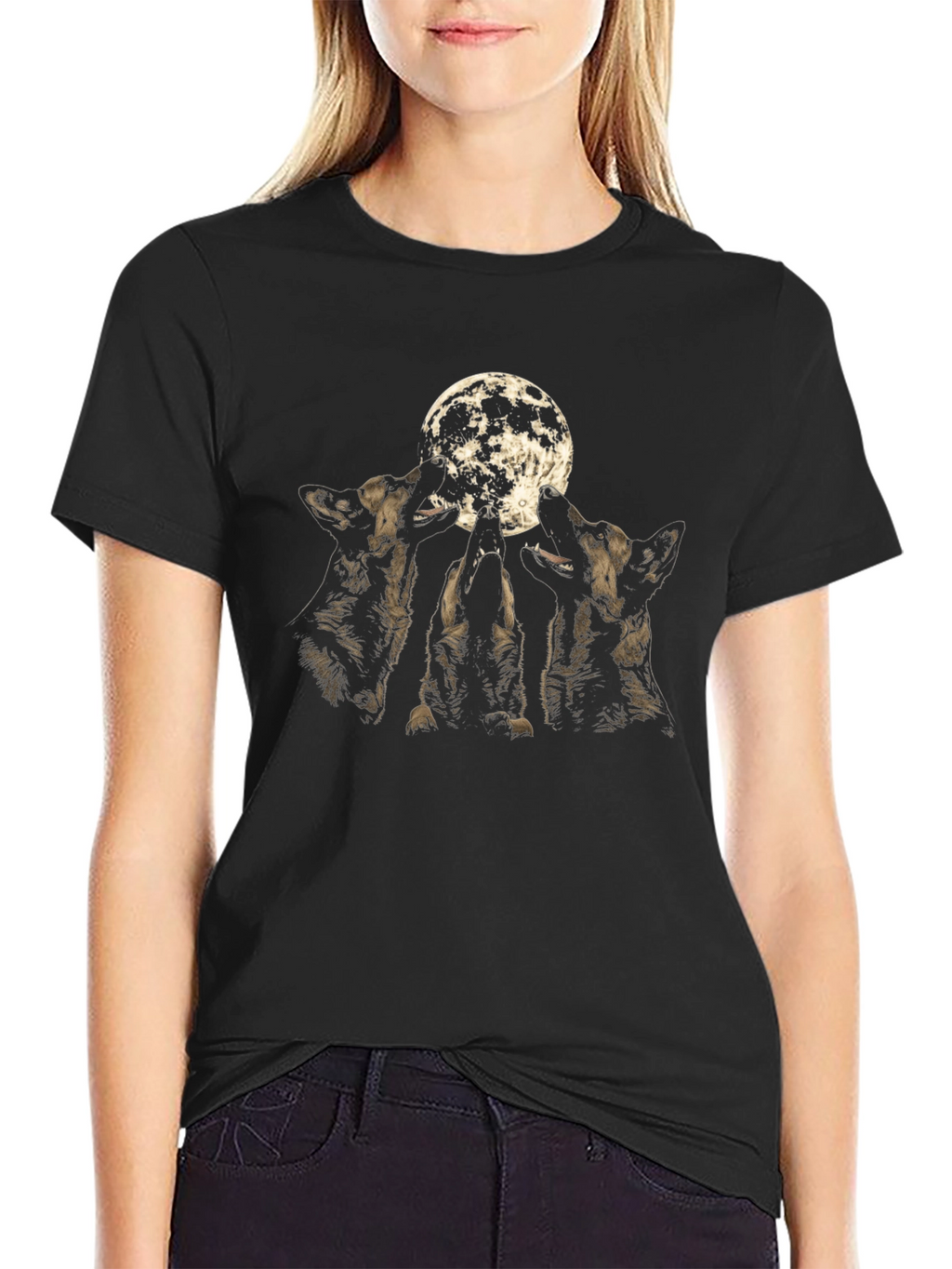 Wolf Moon Graphic T-Shirt
