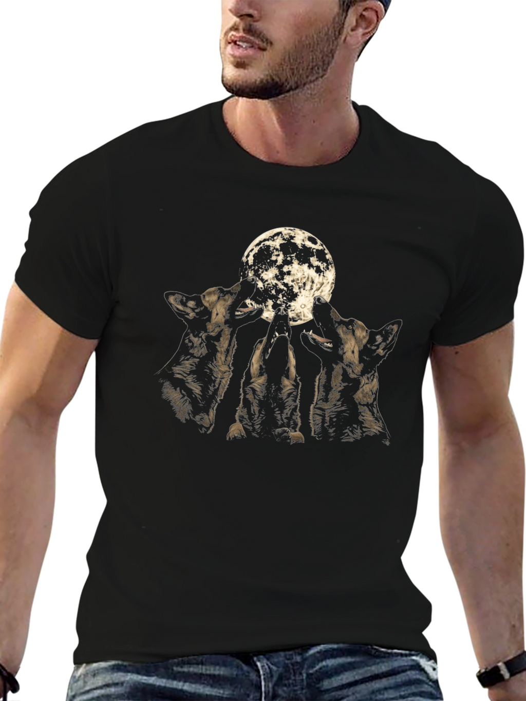 Wolf Moon Graphic T-Shirt