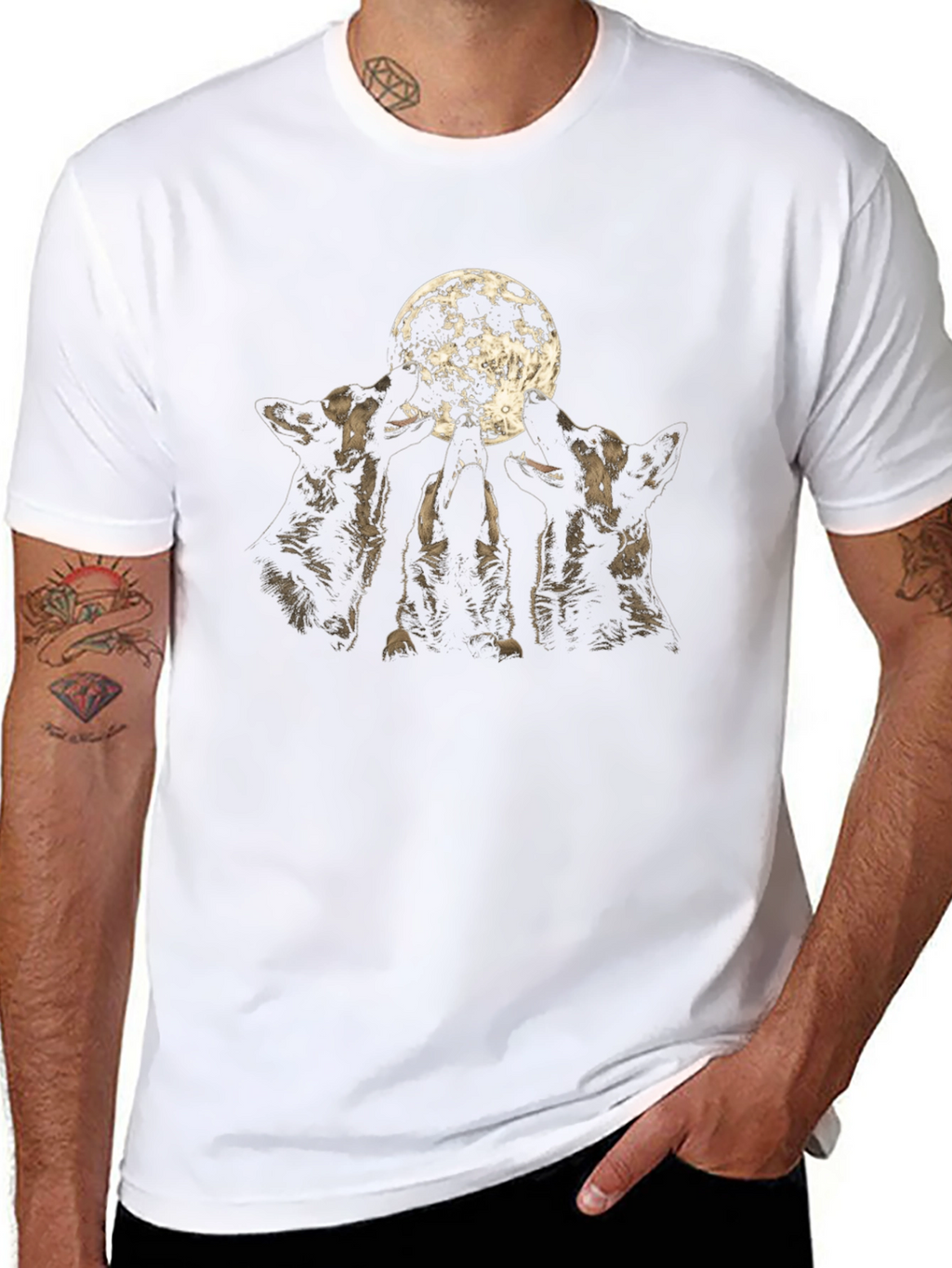 Wolf Moon Graphic T-Shirt