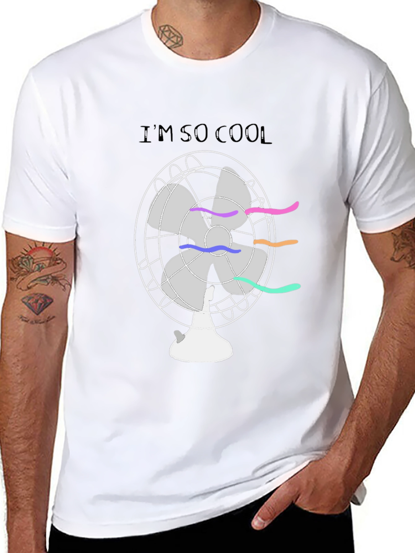 Cool Fan T-Shirt - Quirky Graphic Tee