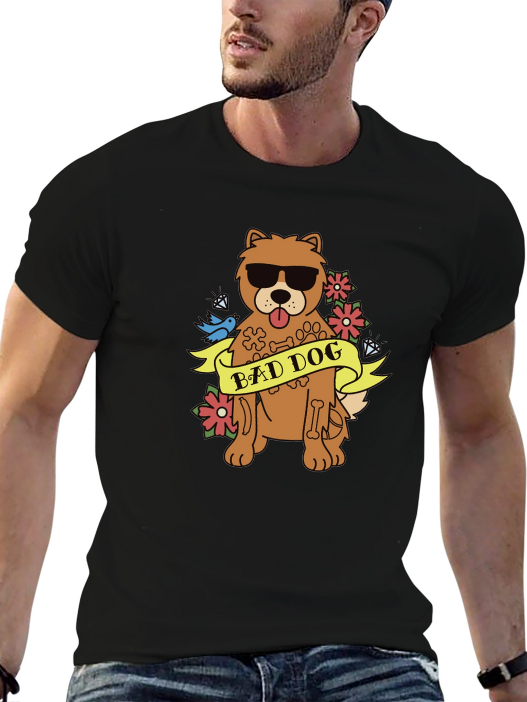 Bad Dog Graphic T-Shirt