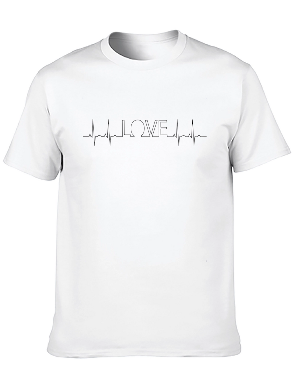 LOVE Heartbeat Black Graphic Tee