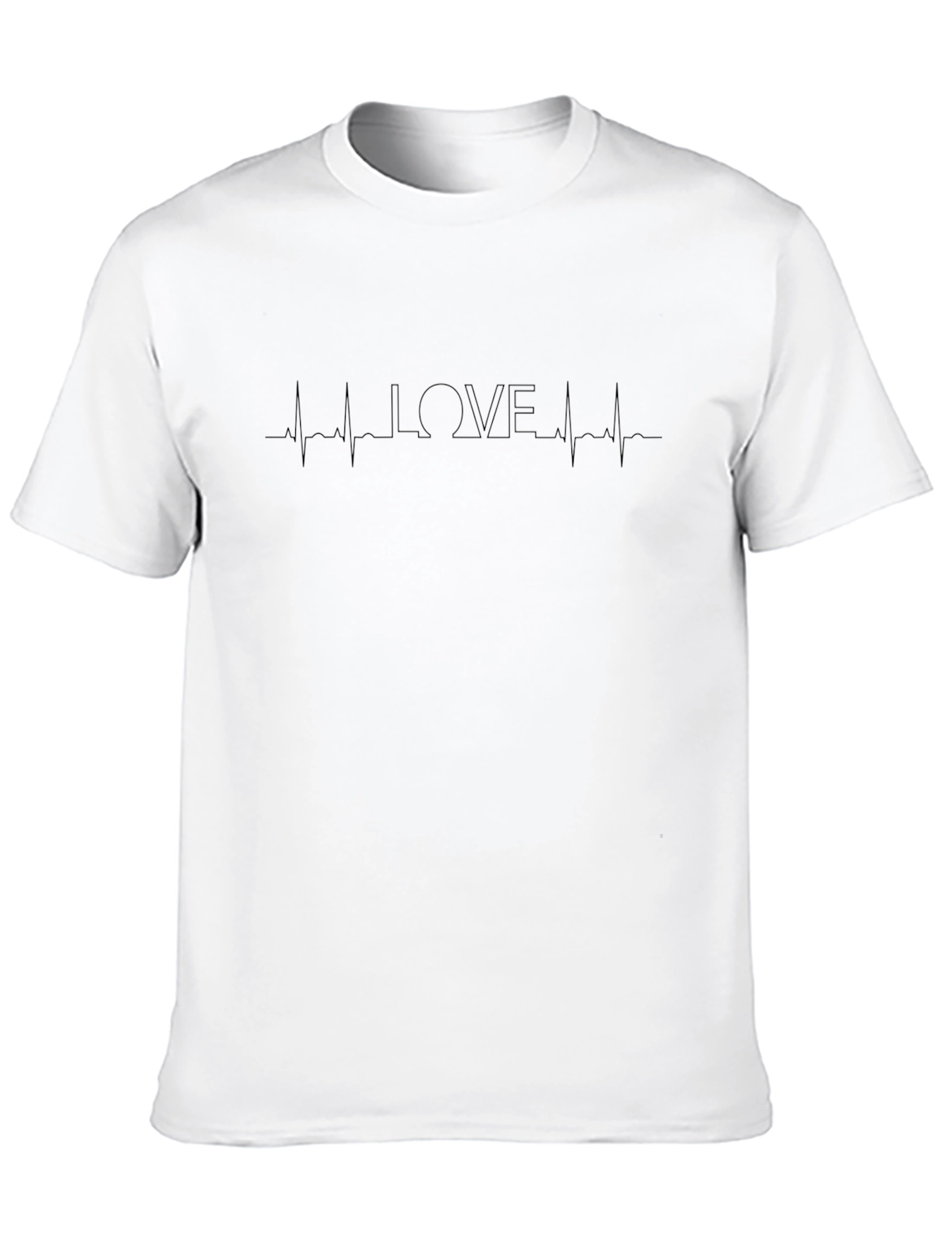 LOVE Heartbeat Black Graphic Tee