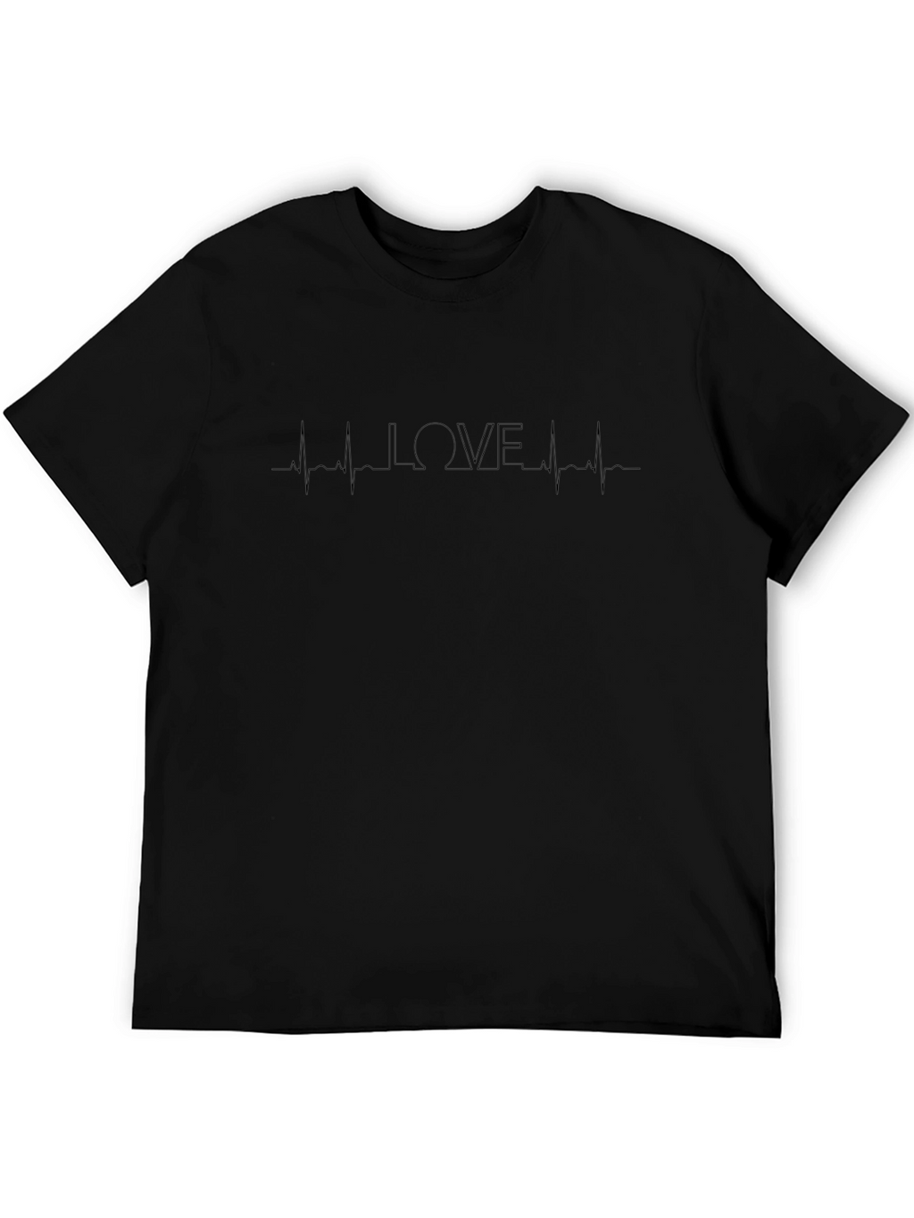 LOVE Heartbeat Black Graphic Tee