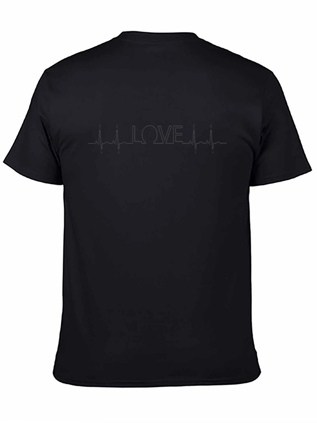 LOVE Heartbeat Black Graphic Tee