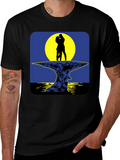 Romantic Silhouette T-Shirt - Moonlit Lovers
