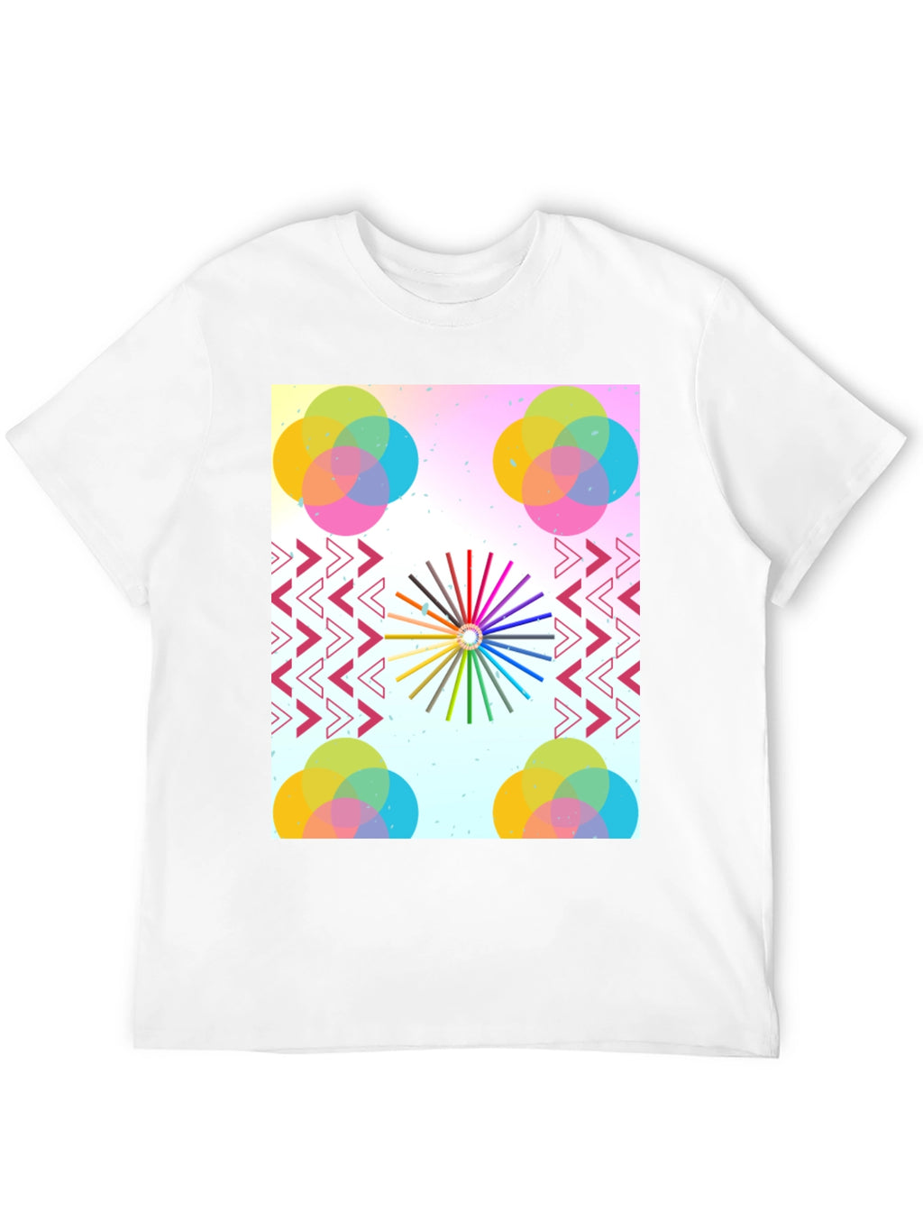 Artistic Graphic Print Tee - Modern Design