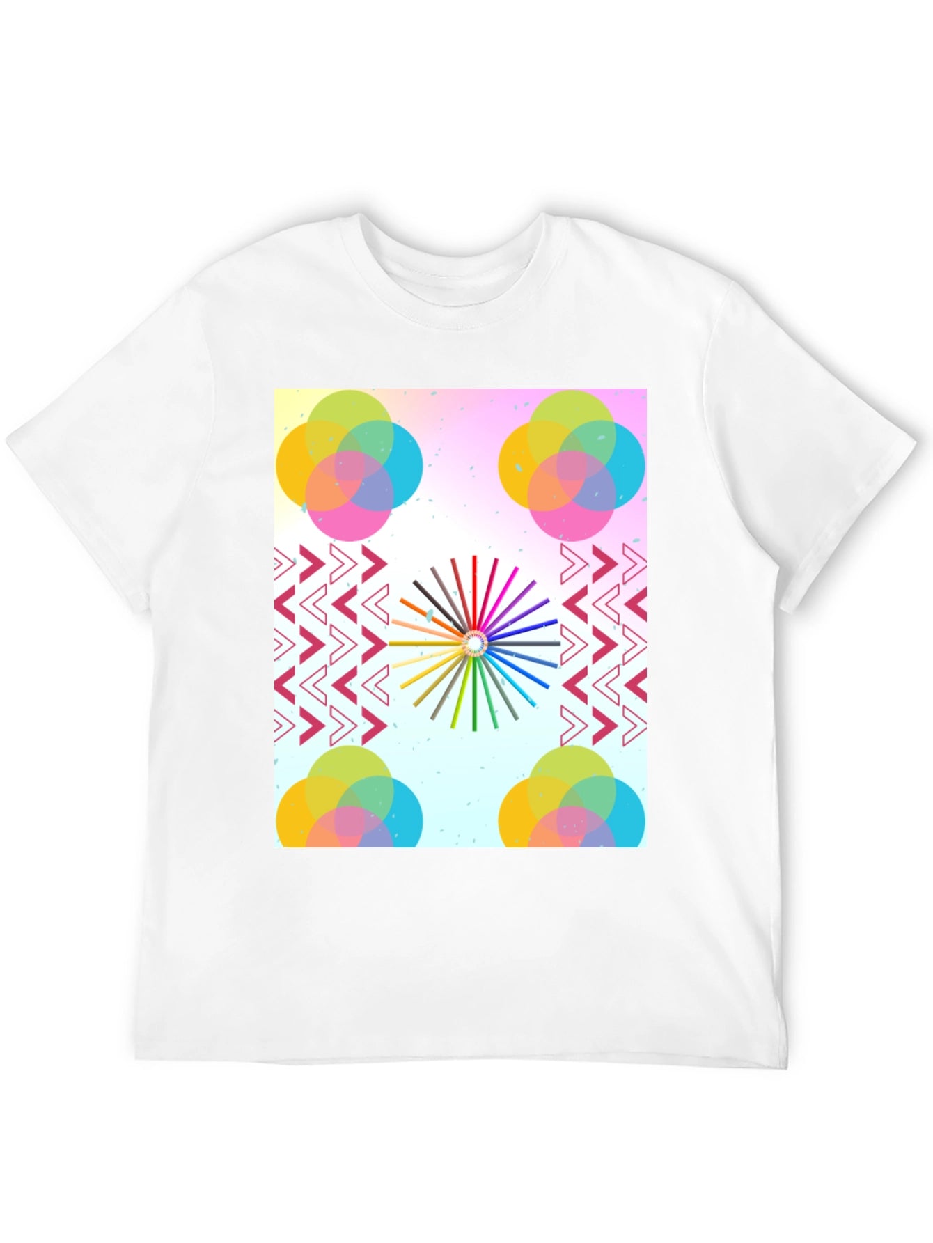 Artistic Graphic Print Tee - Modern Design