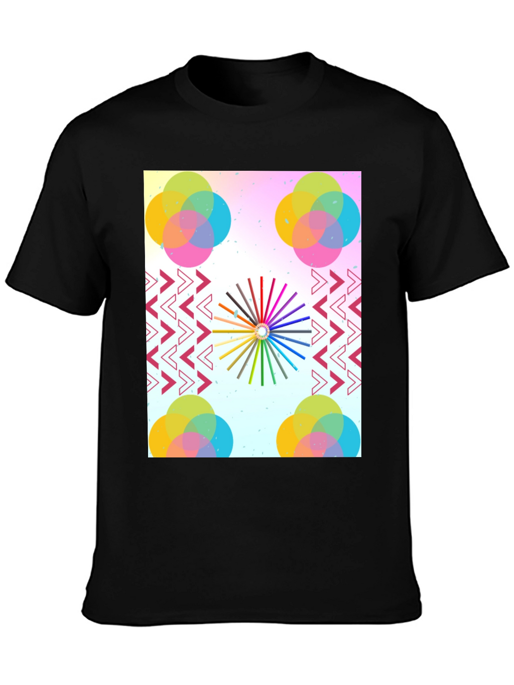 Artistic Graphic Print Tee - Modern Design