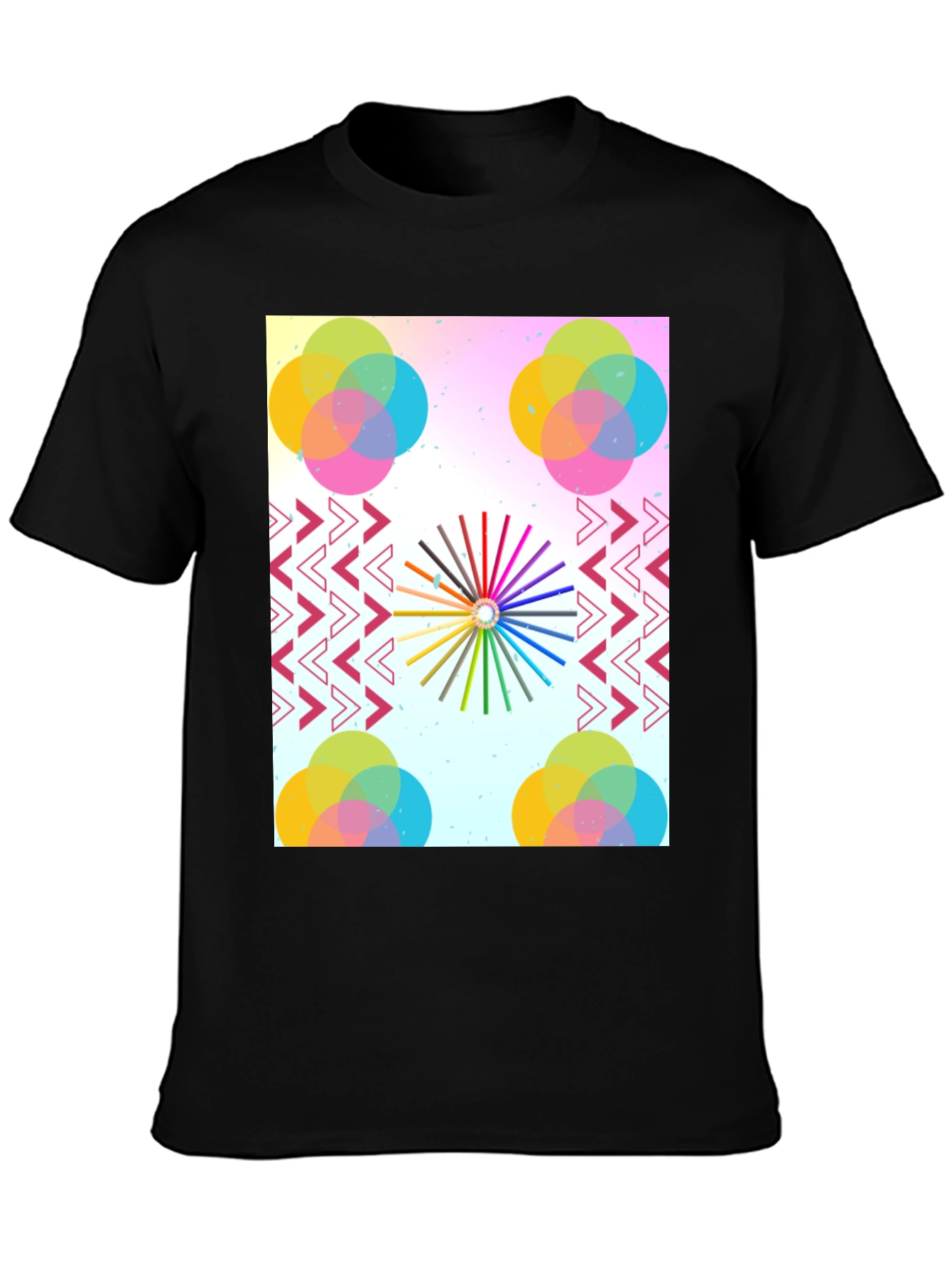 Artistic Graphic Print Tee - Modern Design
