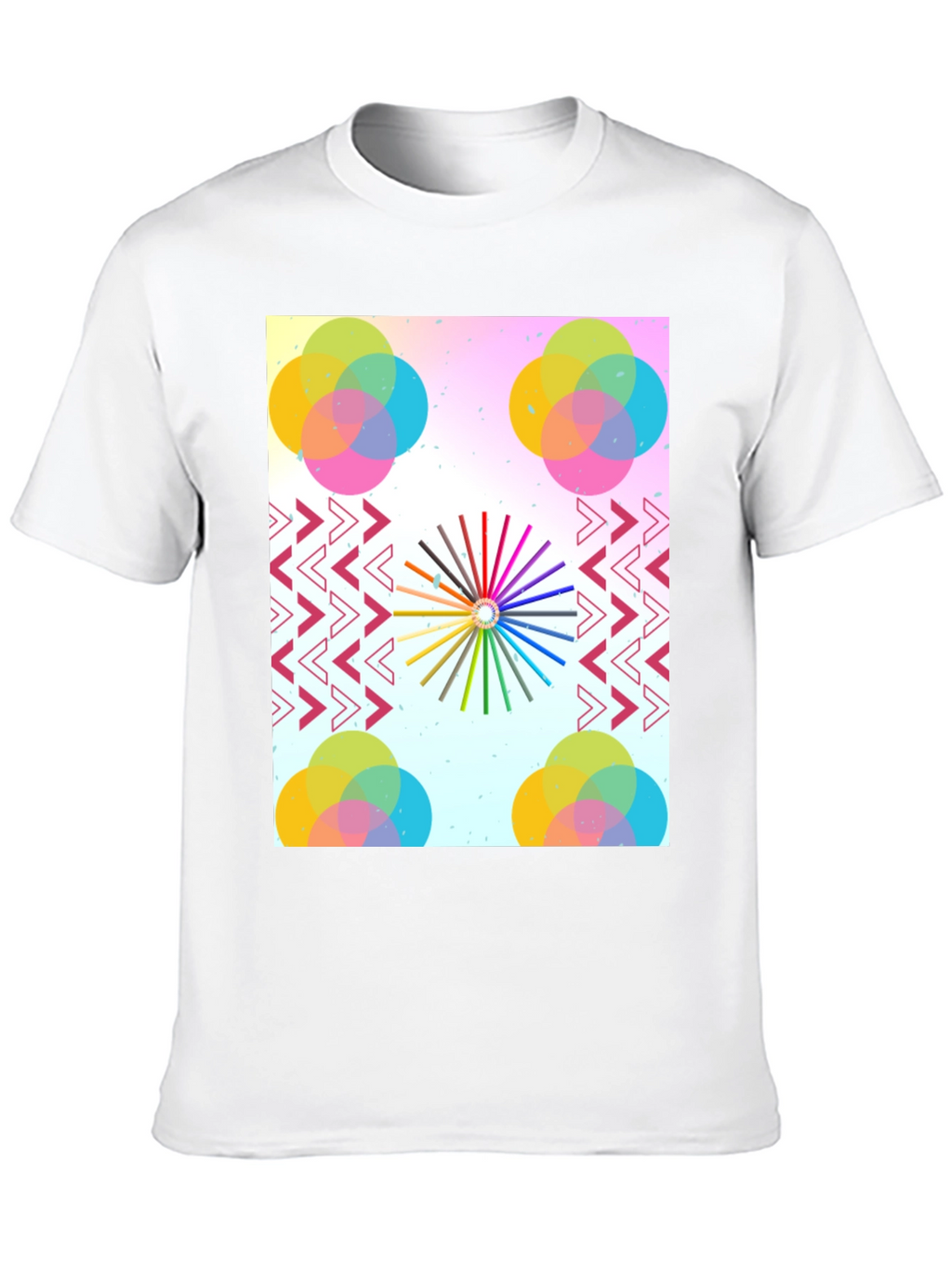 Artistic Graphic Print Tee - Modern Design