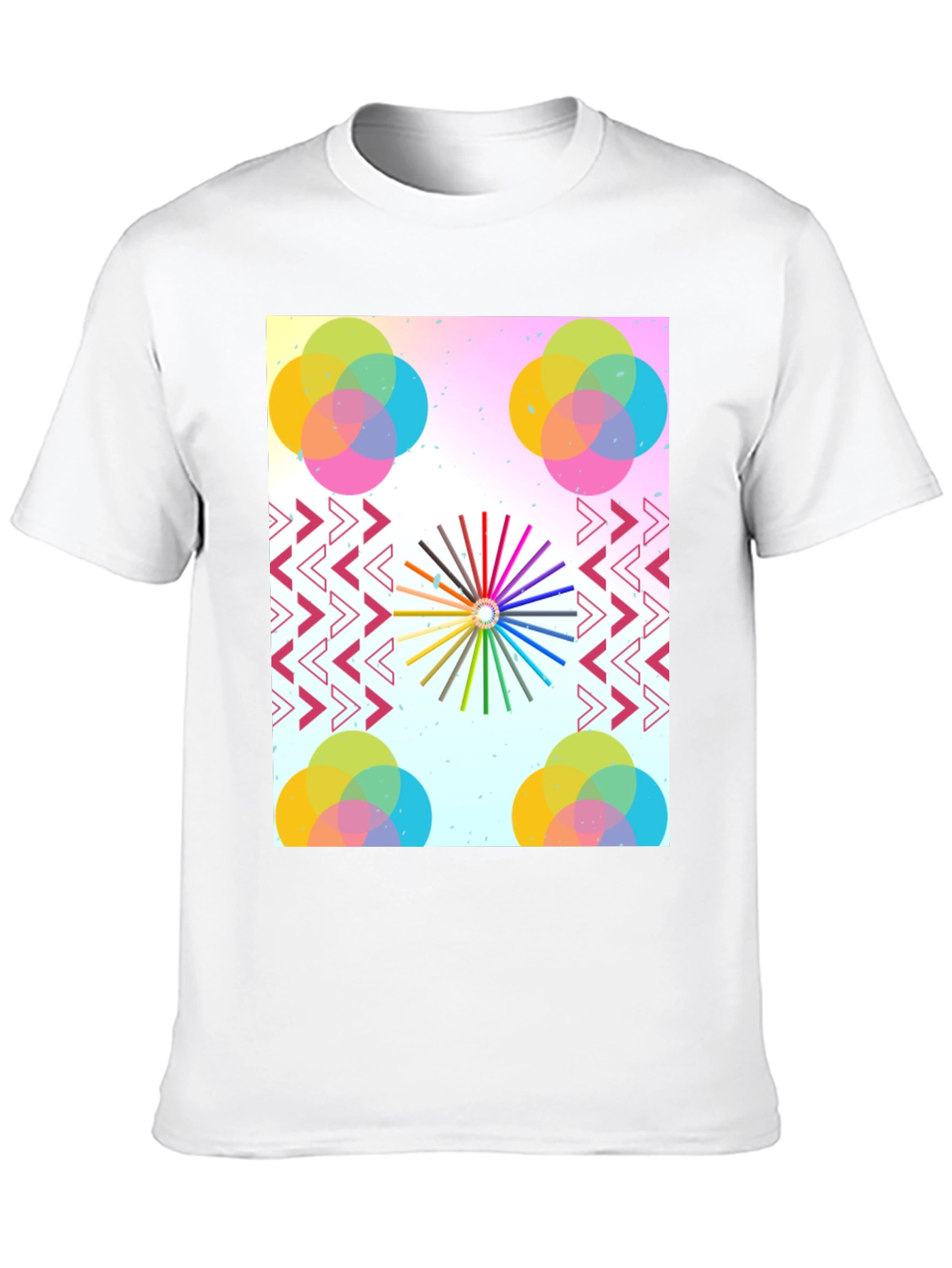 Artistic Graphic Print Tee - Modern Design