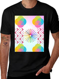 Artistic Graphic Print Tee - Modern Design