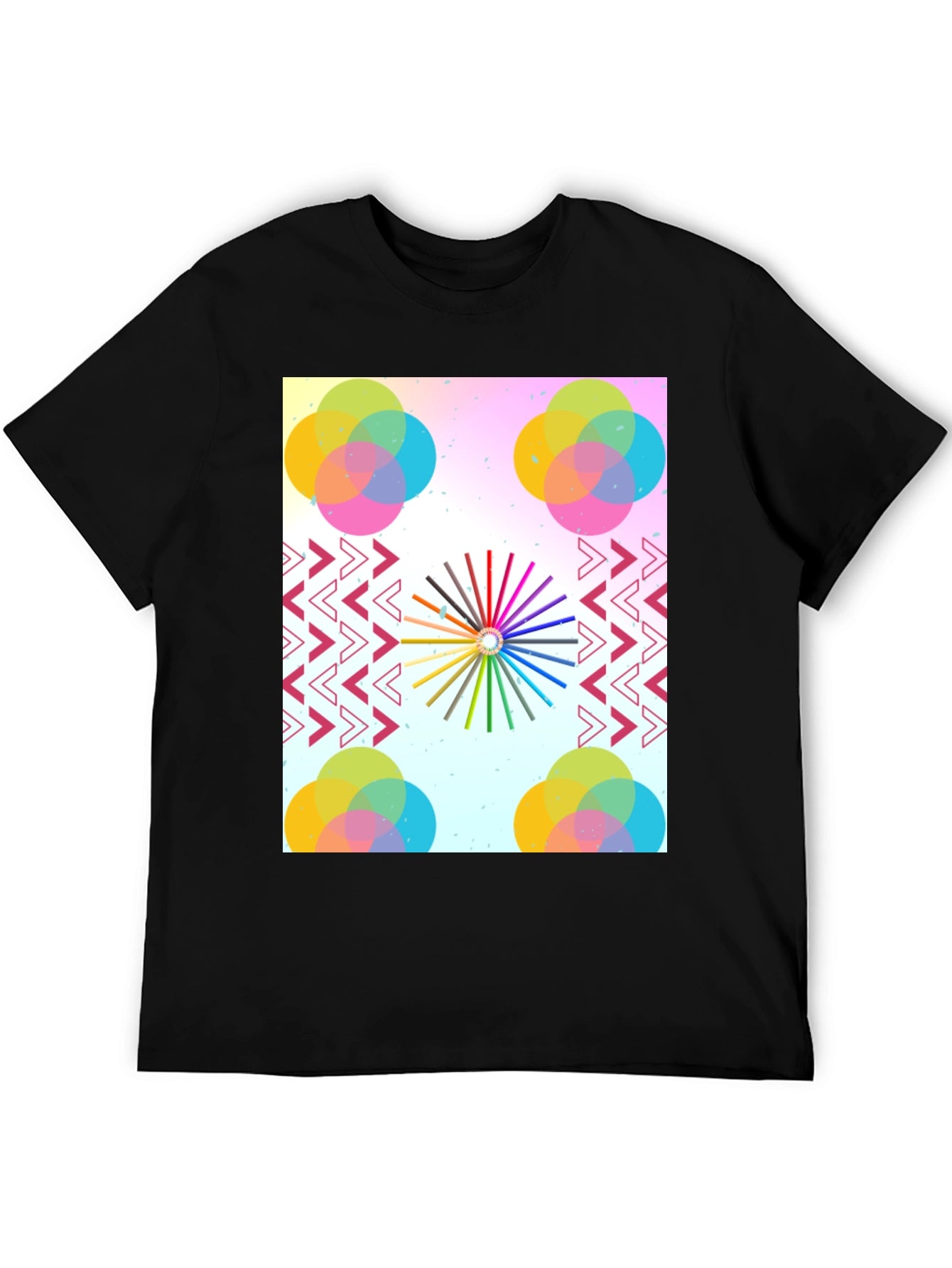 Artistic Graphic Print Tee - Modern Design