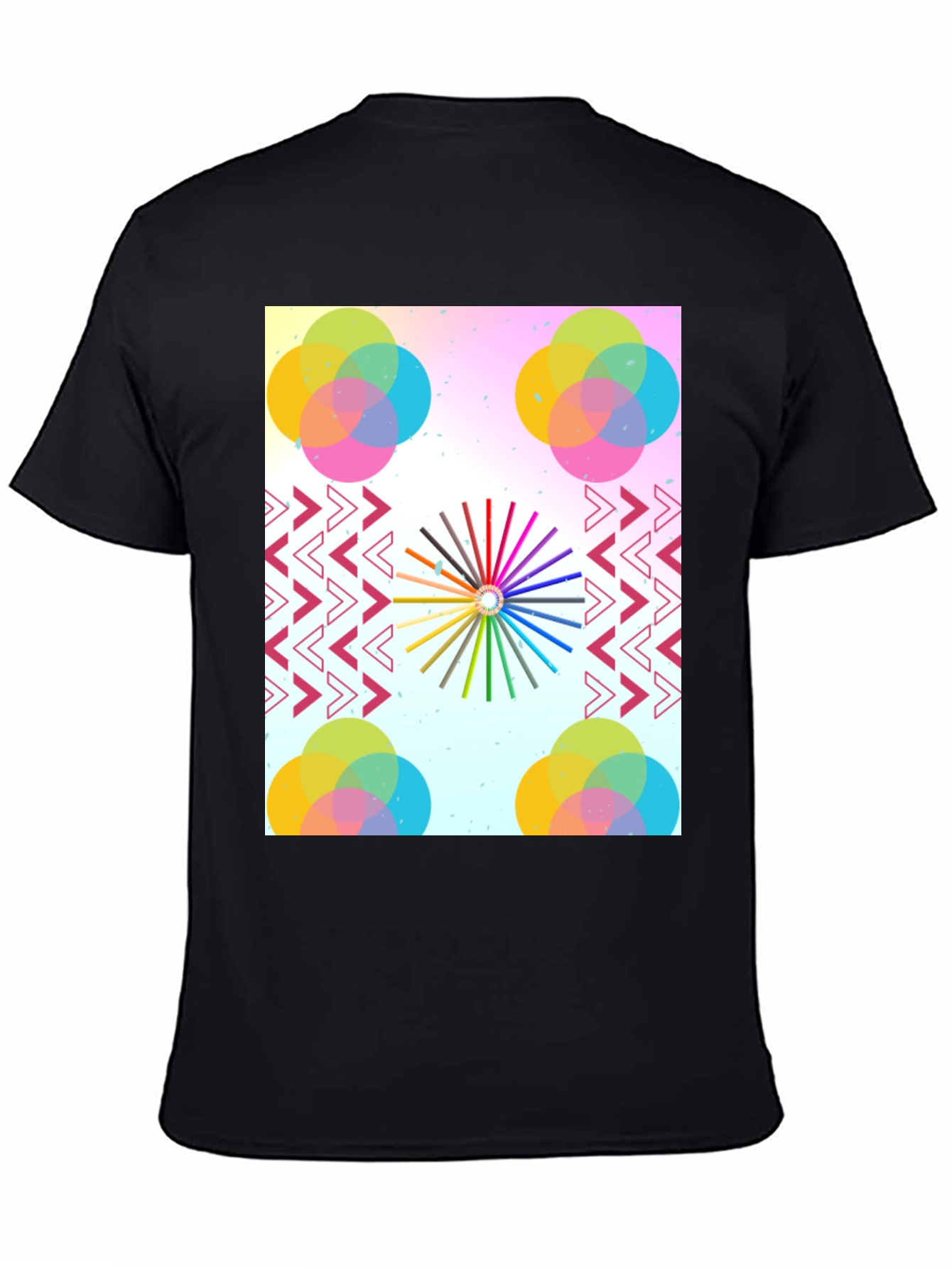 Artistic Graphic Print Tee - Modern Design
