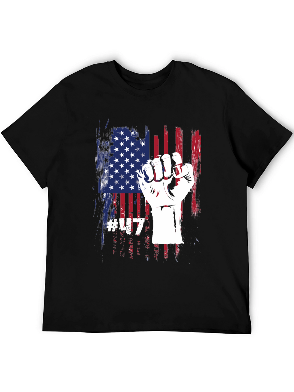 USA Flag Fist T-Shirt - Patriotic Tee
