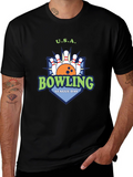 Bowling League Day USA T-Shirt