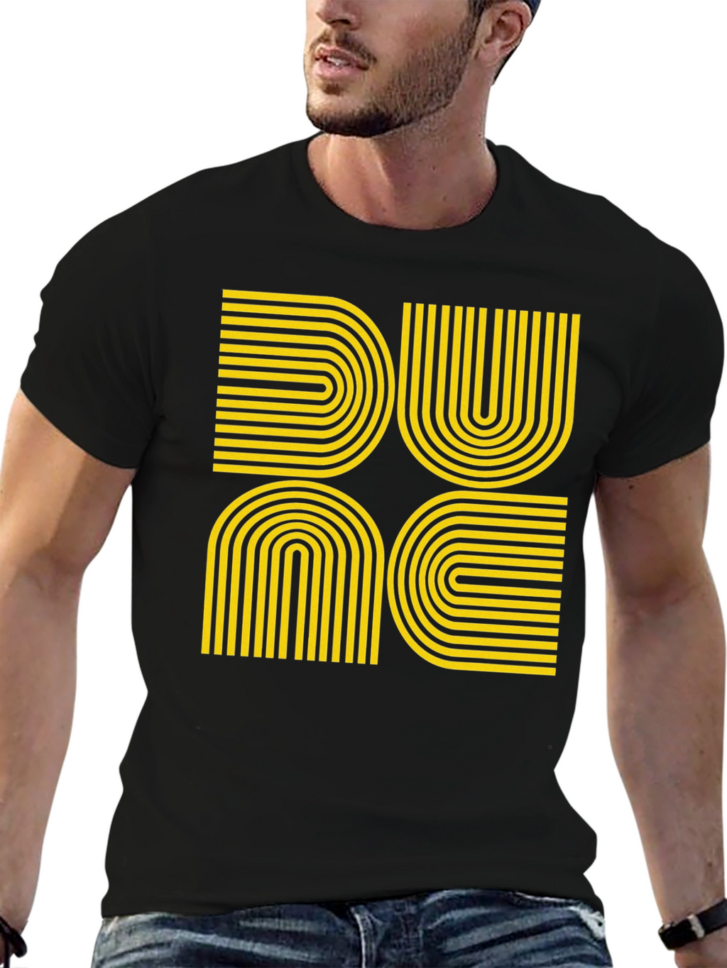 Dune-Inspired Retro Graphic Tee - Black