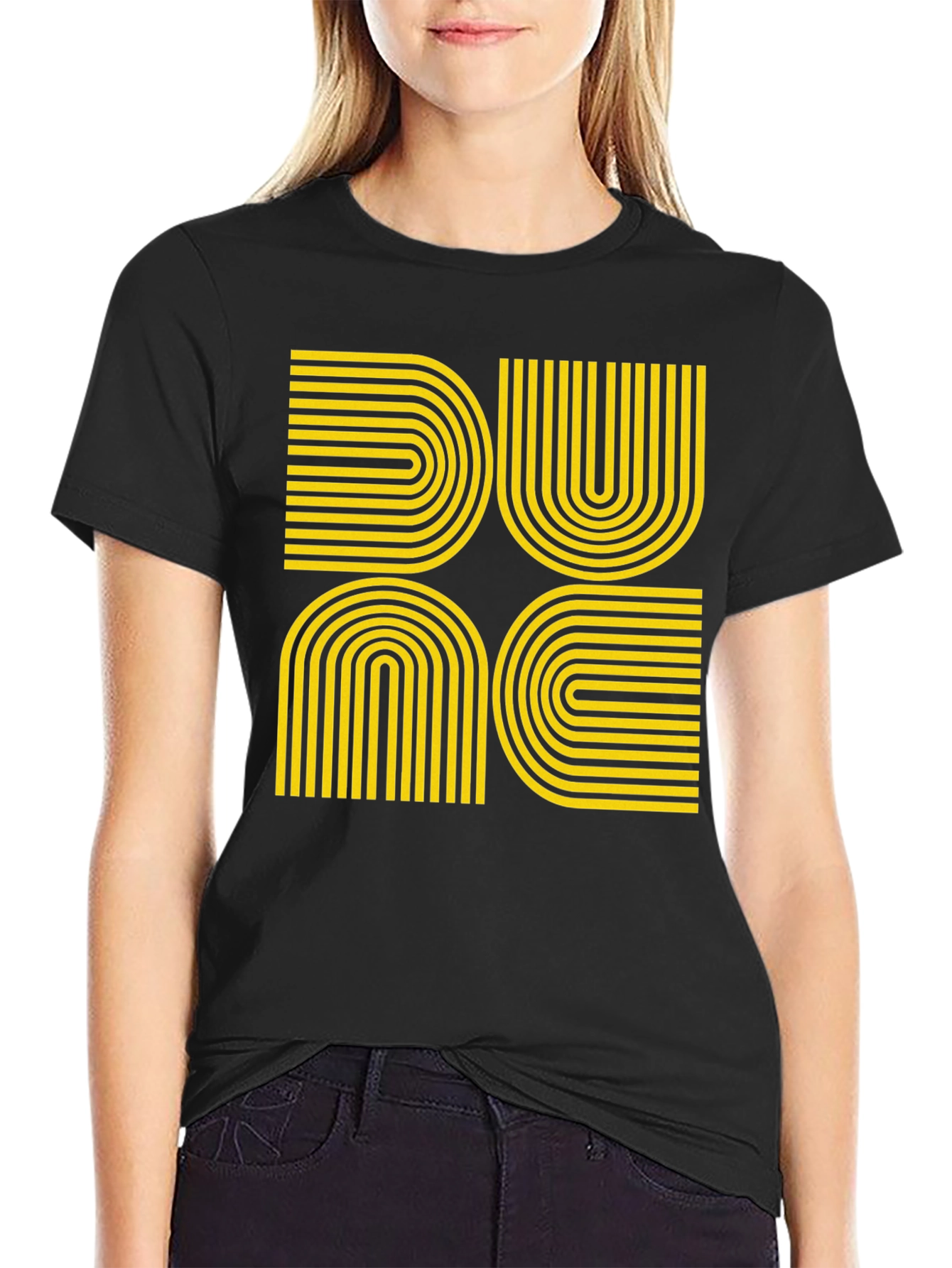 Dune-Inspired Retro Graphic Tee - Black