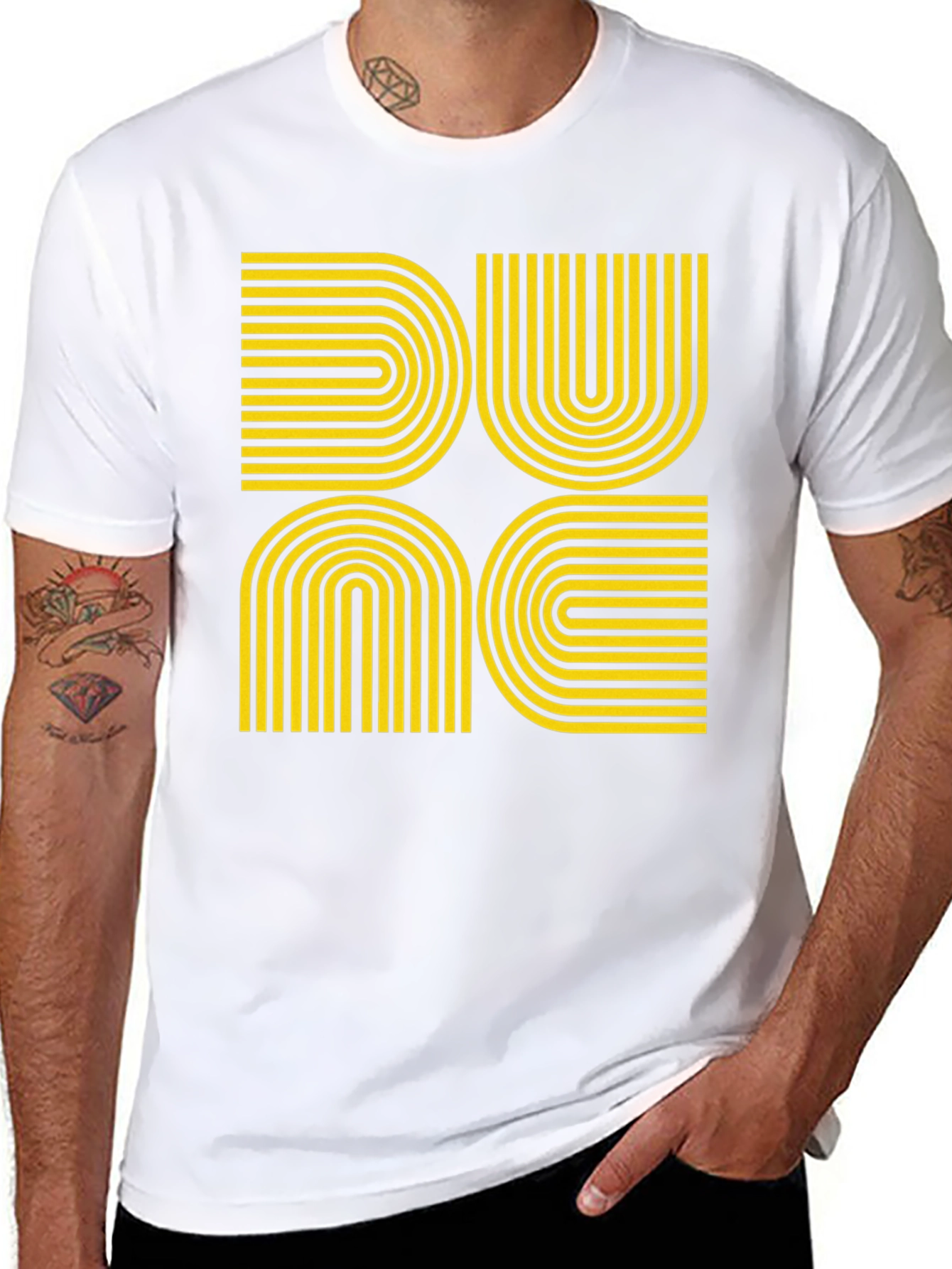 Dune-Inspired Retro Graphic Tee - Black