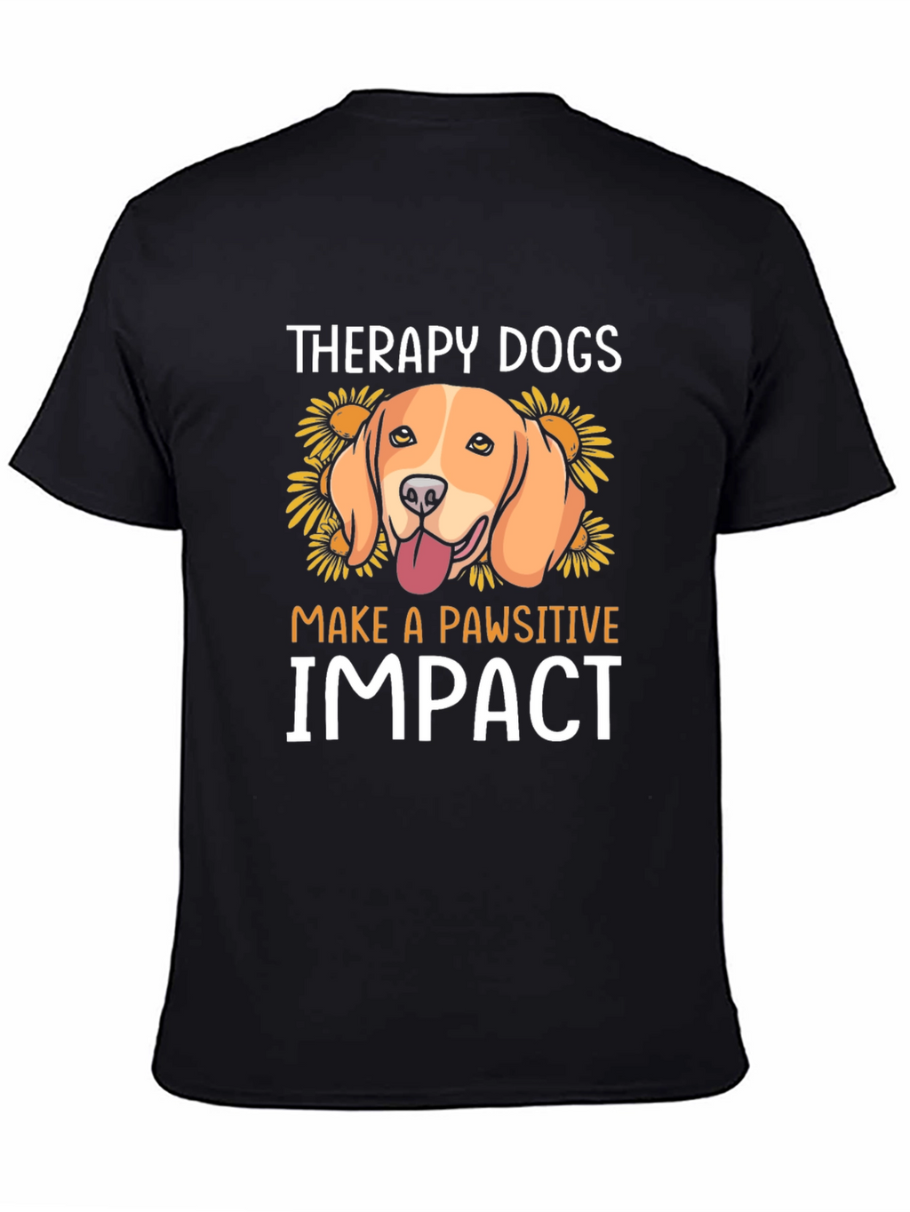 Therapy Dogs Pawsitive Impact Graphic T-Shirt
