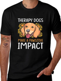 Therapy Dogs Pawsitive Impact Graphic T-Shirt