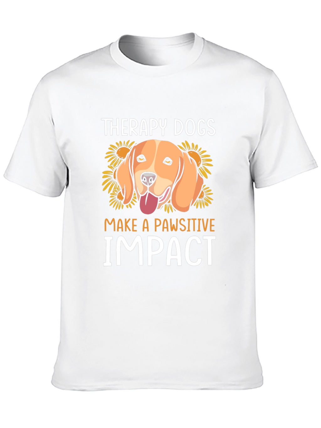 Therapy Dogs Pawsitive Impact Graphic T-Shirt